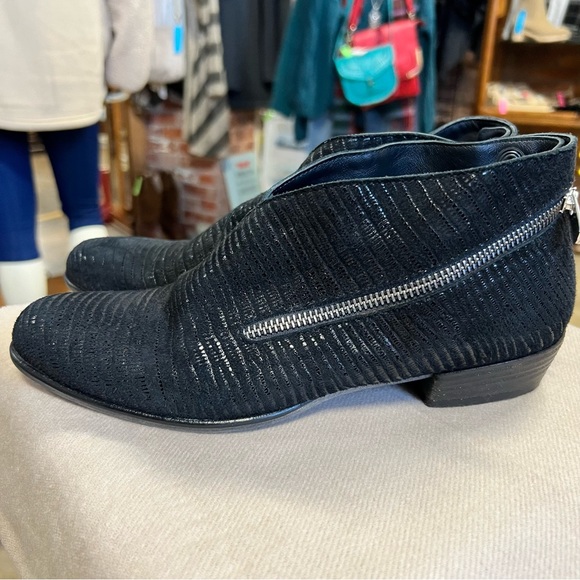 Lafayette Made in Italy Women’s Leather Bootie Boots Black sz 38 - Picture 6 of 13